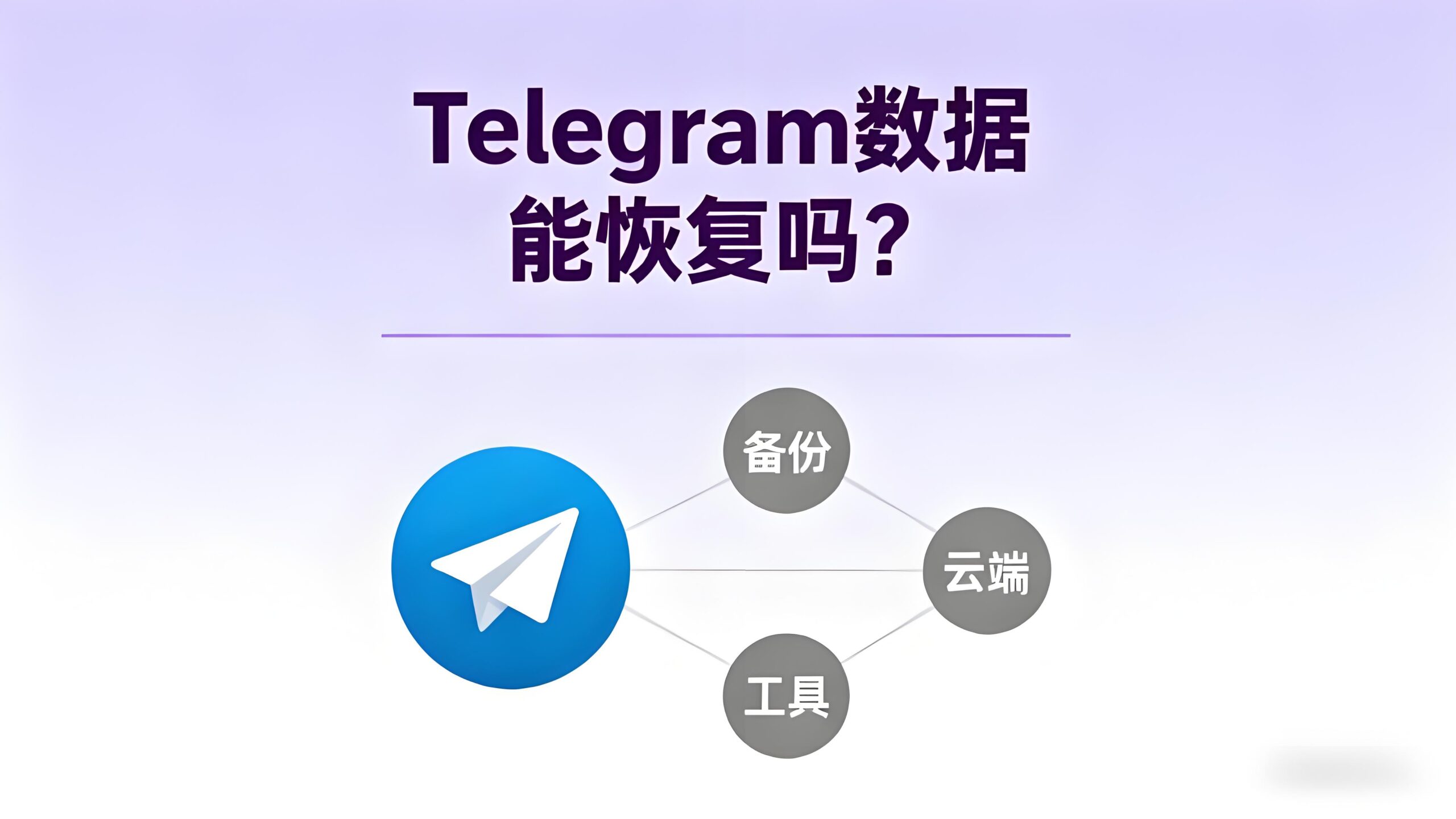 Telegram电报数据丢失如何恢复？